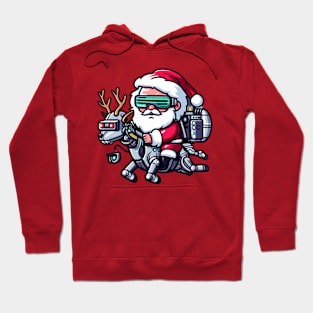 Future Santa And Reindeer Christmas Hoodie